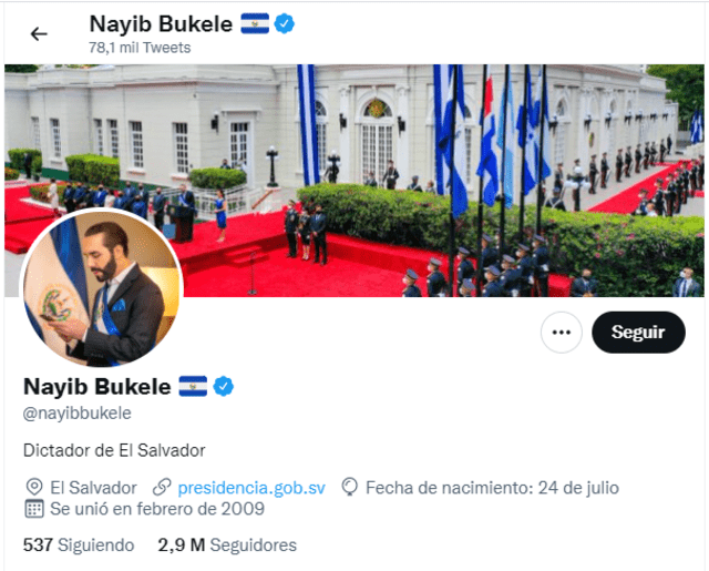 Nayib Bukele gobierna El Salvador desde junio de 2019.