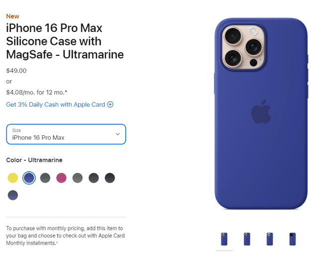  Las fundas de los iPhone 16 ya están disponibles en Apple Store. Foto: Apple   