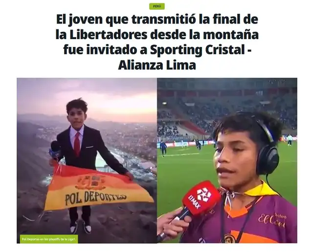 Nota de Diario Olé de Argentina. Foto: captura de Olé. Nota de Diario Olé de Argentina. Foto: captura de Olé.