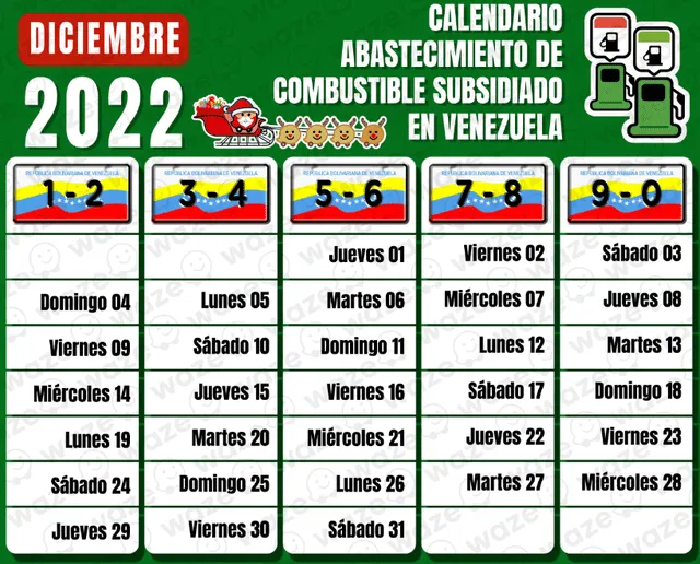 Gasolina subsidiada: fechas para surtir tu vehículo del 25 al 31 de diciembre en Venezuela