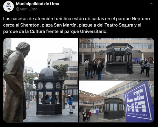 MML inaugura módulo turístico en Plaza San Martín, pero horas antes vidrio cayó e hirió a trabajadora