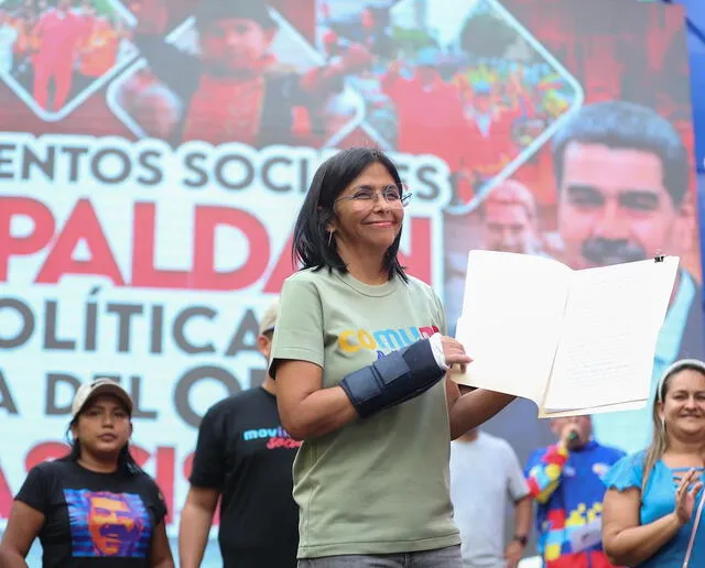 Delcy Rodríguez ratificó su cargo como vicepresidenta ejecutiva. Foto: Vicepresidencia de Venezuela/ Instagram