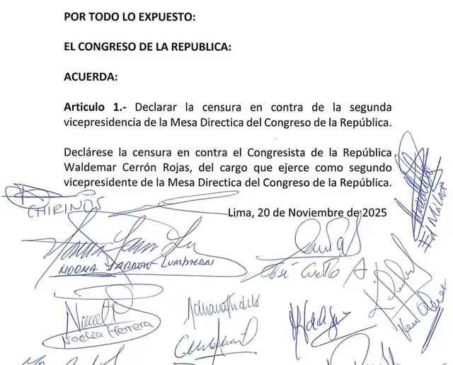 Moción de censura contra Waldemar Cerrón. Moción de censura contra Waldemar Cerrón.