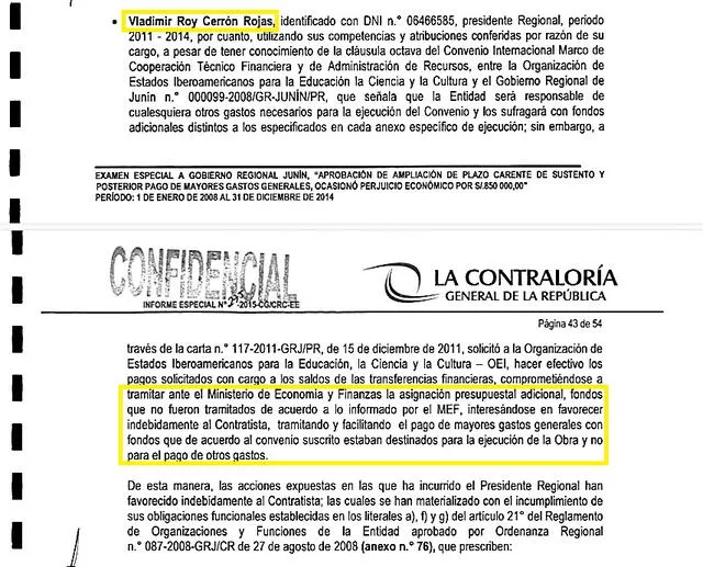 Documentos Contraloría Cerrón