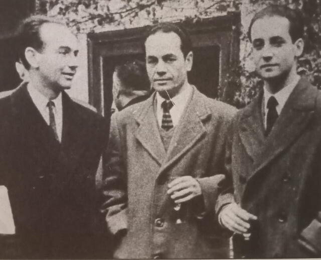  Archivo. Edwards junto con Nicanor Parra y Oscar Navarro. Foto: La República.    