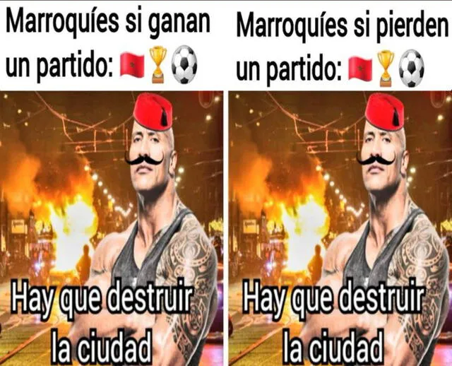 Memes Marruecos vs España. Foto:  Twitter