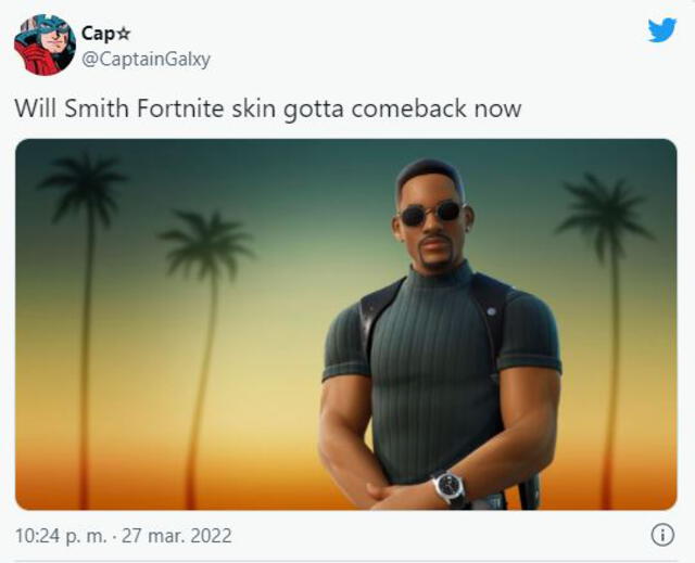 ¿Will Smith y Chis Rock en Fortnite? Fans piden que los incluyan y sí, con bofetada incluida