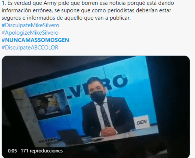 Comentarios de ARMY tras video de periodista paraguayo criticando a BTS. Foto: captura Twitter