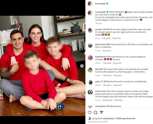  Esta fue la última foto que posteó Manuela Garrido Lecca con Pablo Morcillo. Foto: Instagram/Manuela Garrido Lecca 