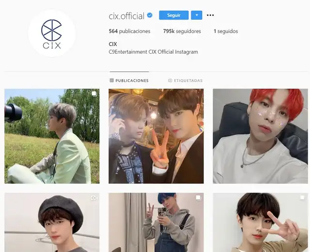 CIX en Instagram