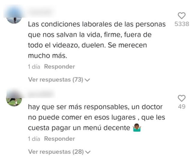 Medico peruano presenta menú