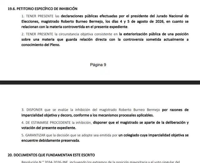 Piden que Burneo se aparte del caso López Aliaga. Piden que Burneo se aparte del caso López Aliaga.