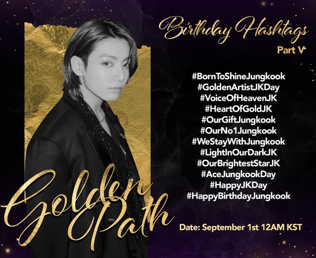 Jungkook: ARMY invita a usar hashtags por el cumpleaños del golden maknae. Foto: Twitter