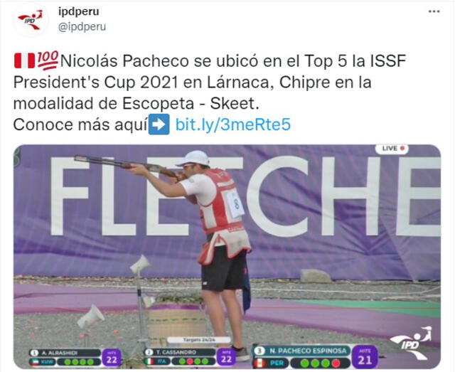 Nicolás Pacheco también compitió en la categoría de equipos mixtos. Foto: IPD
