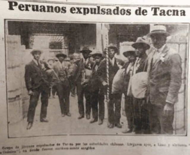 Peruanos expulsados de Tacna