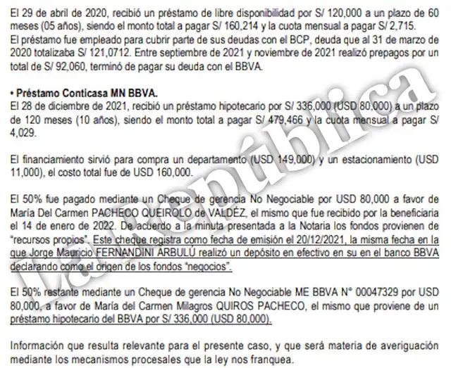  Fernandini pagó deudas y se hizo de hipotecas tras pagos de Goray. Fuente: La República   