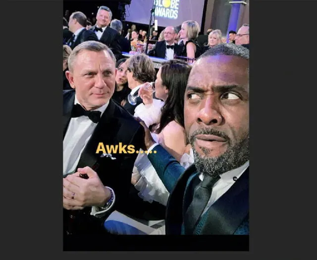 ¿James Bond con James Bond? Idris Elba compartió un selfie con Daniel Craig 