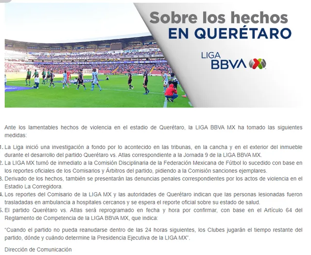 Estos son los cinco puntos de acción de la Liga MX. Foto: Liga MX