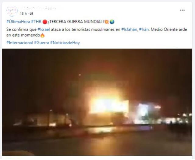 <em> El incidente expuesto en el video fue atribuido como reciente. Foto: captura de Facebook</em>   