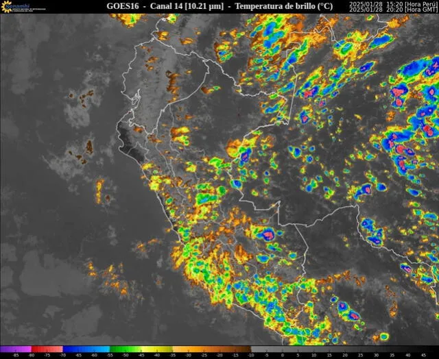 Lluvia dispersa en la costa peruana son provocadas por el desplazamiento de nubes desde la sierra. Foto: Senamhi 