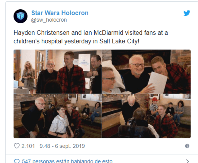 La cancelación repentina del panel que integraban Ian McDiarmid y  Hayden Christensen, hace creer que ambos estarán en la película.
