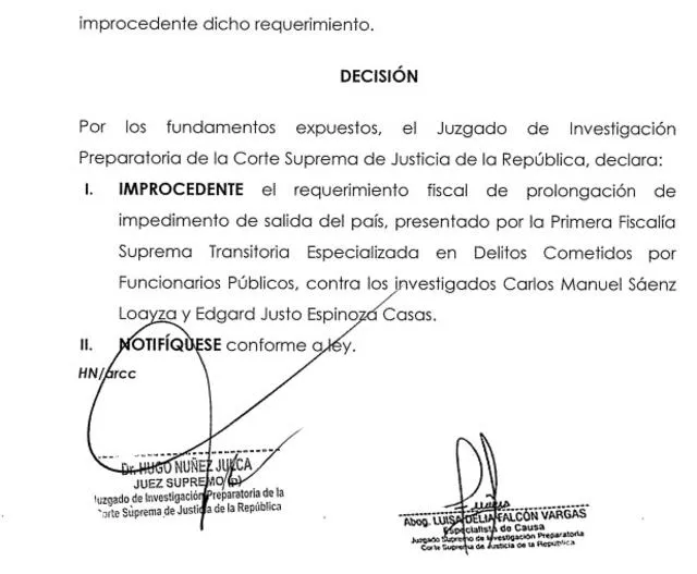 Niegan ampliar impedimento de salida contra exfiscal vinculado a Walter Ríos
