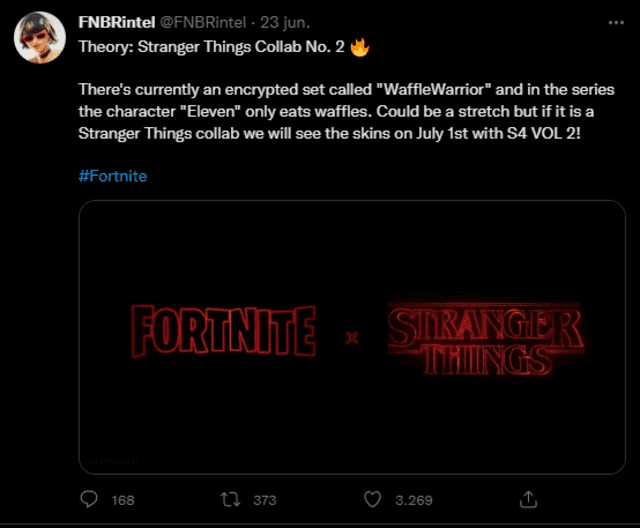 Fortnite recibiría una nueva colaboración con "Stranger Things" después de casi dos años