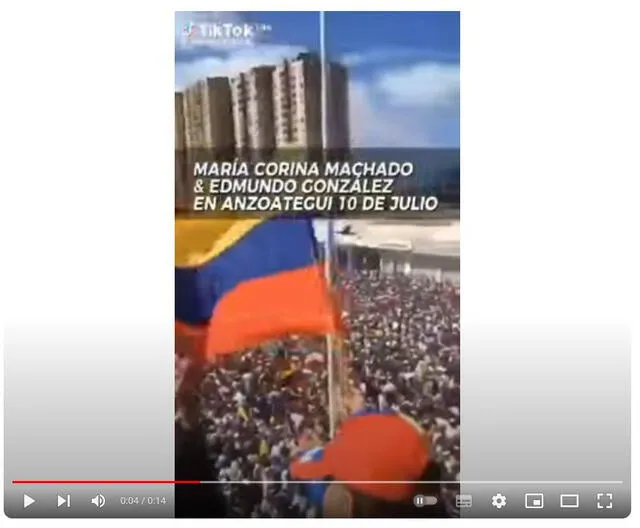  &nbsp;Desinformación en el contexto de las elecciones en Venezuela 2024. Foto: captura en YouTube.    