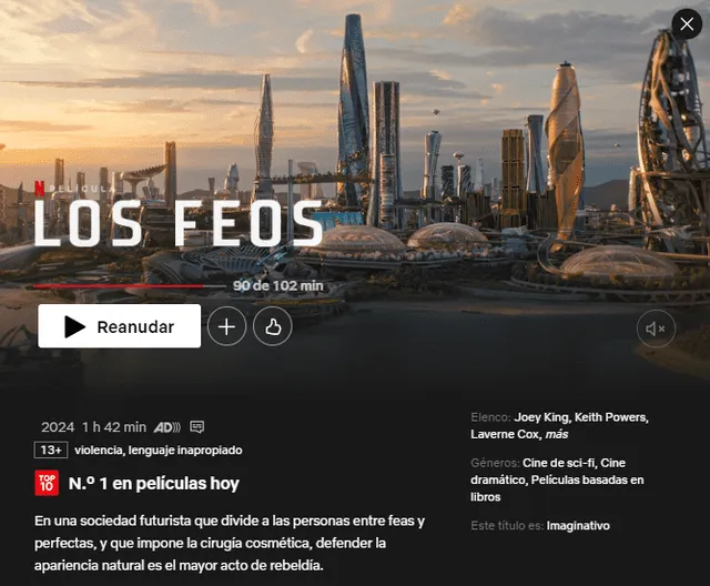  'Los feos' en Netflix. Foto: captura Netflix   