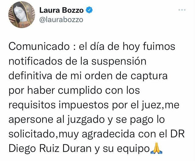 Laura Bozzo fue denunciada por la justicia mexicana por presunta evasión de impuestos.
