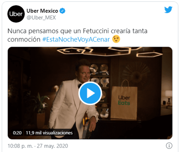 Luis Miguel reaparece ante cámaras para un comercial de Uber Eats y se vuelve viral en redes.