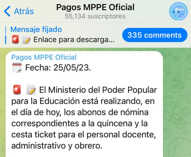 Nuevo pago de la quincena a docentes se otorga en Venezuela. Foto: Telegram   