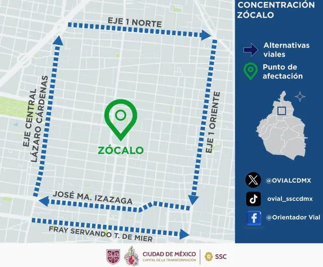Las calles alrededor al Zócalo permanecen cerradas por la presencia de manifestantes del CNTE. Las calles alrededor al Zócalo permanecen cerradas por la presencia de manifestantes del CNTE.