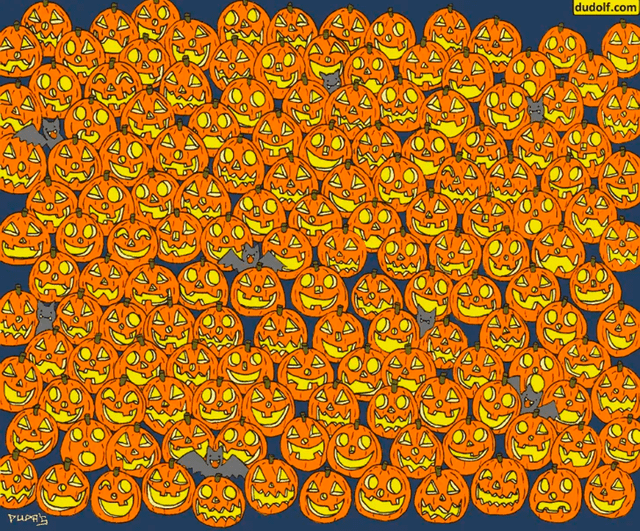 ¿Puedes encontrar la calabaza sin nariz? El reto visual que muchos no han podido superar [FOTOS]