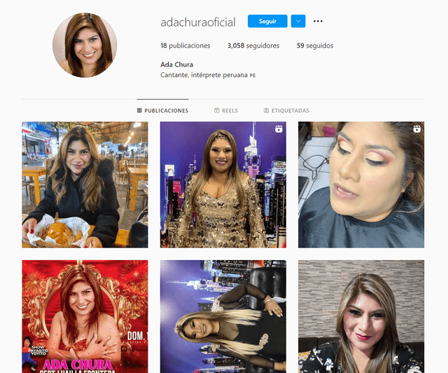 Instagram oficial de Ada Chura