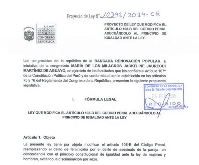  Legisladores aducen que la figura penal del feminicidio rompe la igualdad entre hombres y mujeres por cuestiones ideológica.   