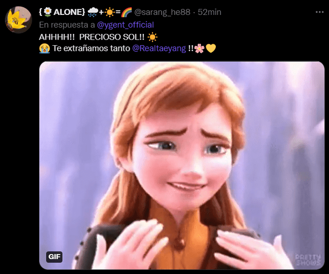 Reacción de VIP por el póster de Taeyang de BIGBANG. Foto: captura Twitter