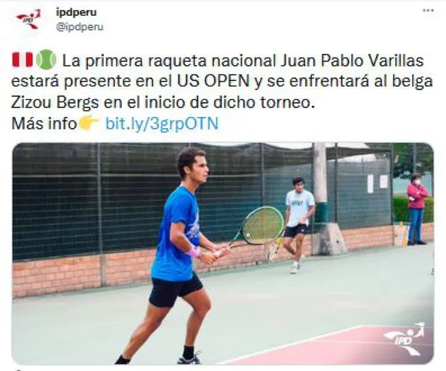 Juan Pablo Varillas disputará el US Open