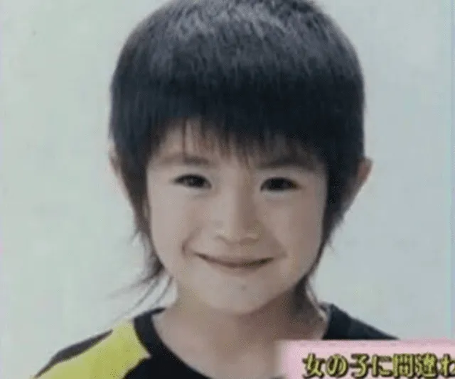 Haruma Miura a la edad de 4 años en sus primeros castings. Crédito: Instagram