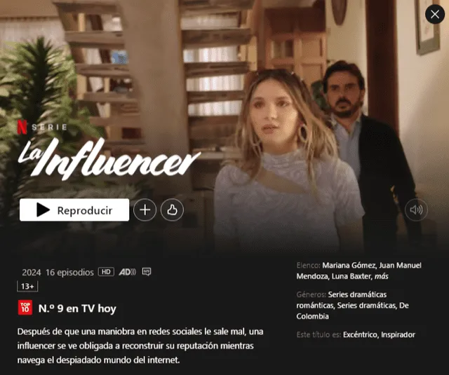  'La influencer' en Netflix. Foto: captura Netflix   