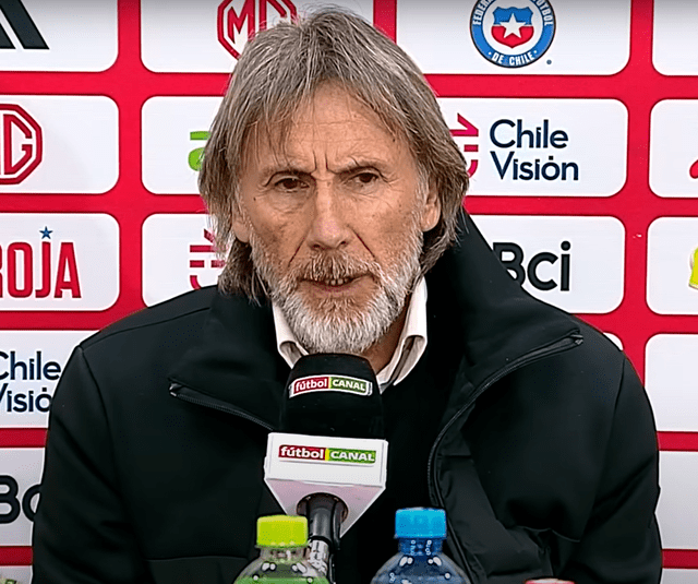 Última conferencia de Ricardo Gareca con la selección chilena. Foto: captura de Mega Última conferencia de Ricardo Gareca con la selección chilena. Foto: captura de Mega