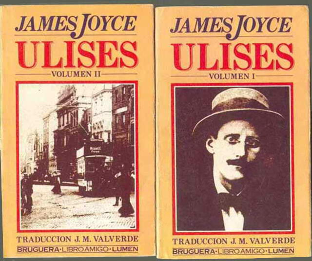 Ulises, de James Joyce, editado por Bruguera (Volumen I y II). Foto: Bruguera / Lumen