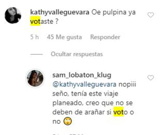 Samahara Lobatón responde a críticas en Instagram