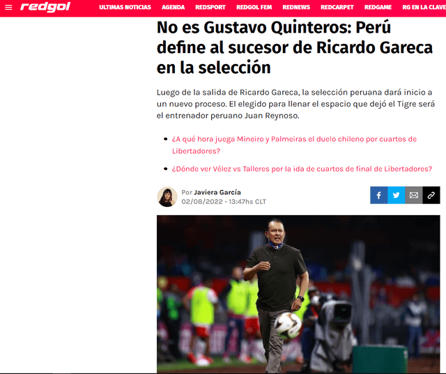 Selección peruana: Reynoso nuevo DT de Perú