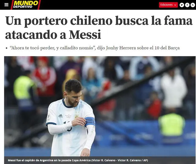 Mundo Deportivo - Lionel Messi