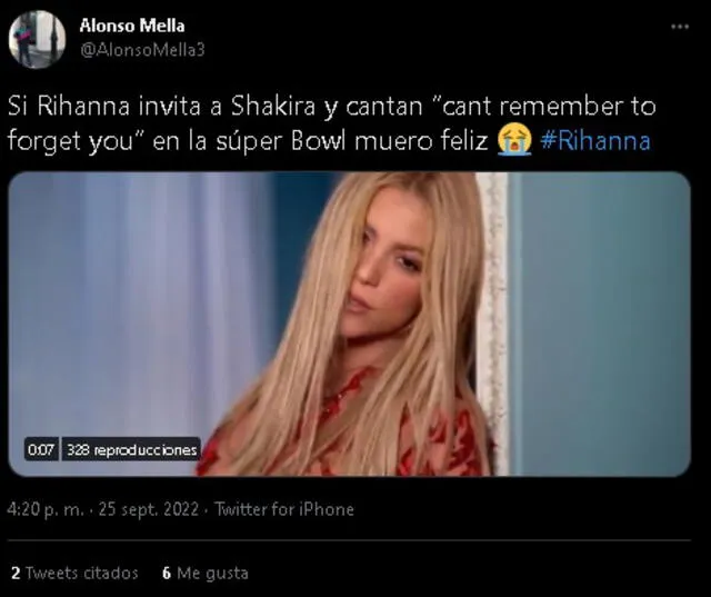 Fans quieren que Rihanna y Shakira canten juntas.