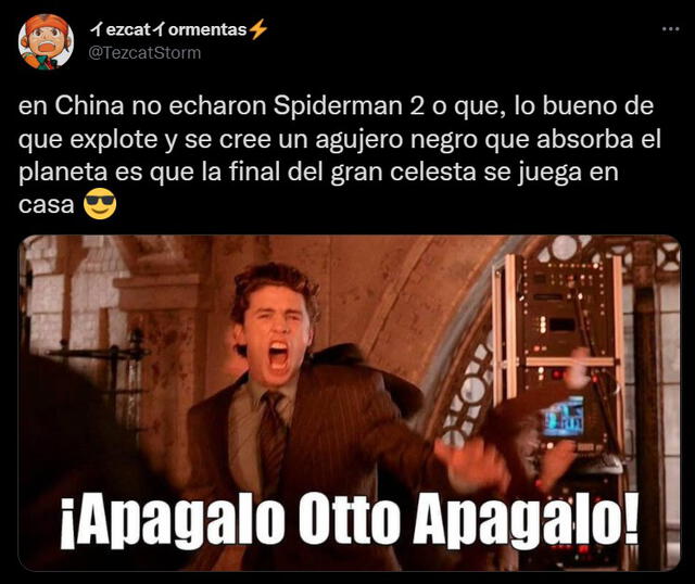 Meme de Spiderman 2 y Sol artificial de China
