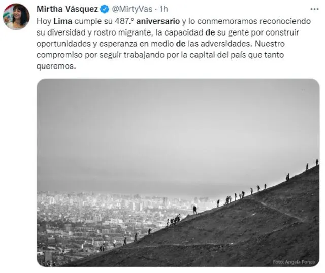 Mirtha Vásquez se pronunció a través de las redes sociales.