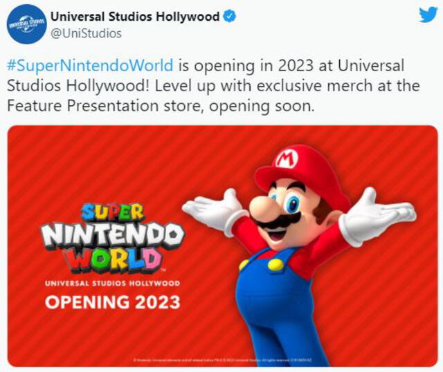 Super Nintendo World: parque temático de Nintendo llegará a Estados Unidos en 2023