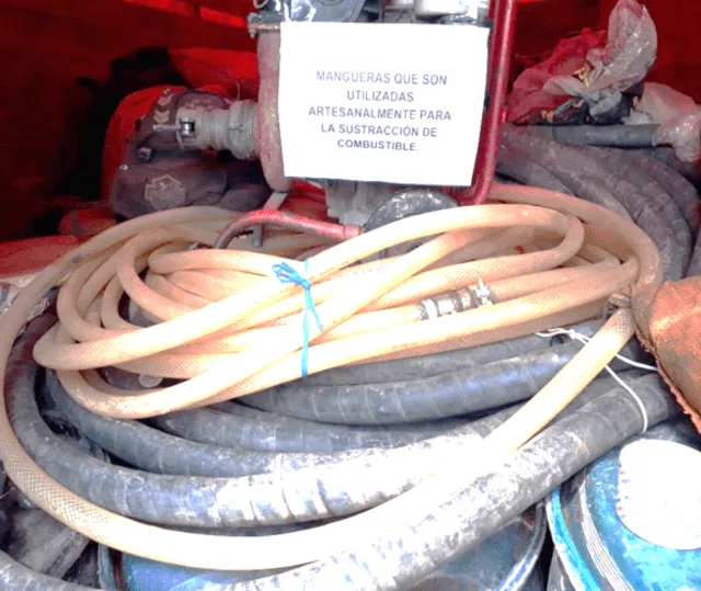 Pucallpa: Banda robaba combustible perforando ductos de distribución